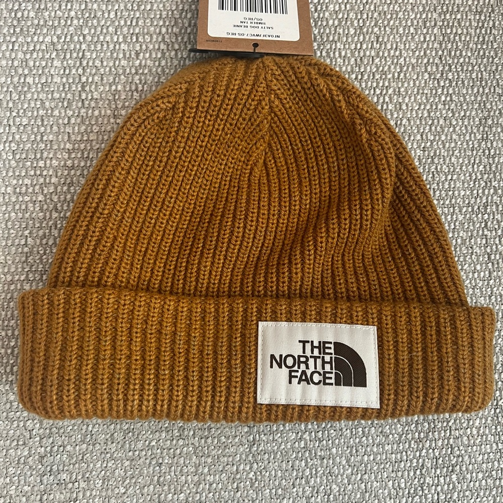 The North Face Brown Ribbed Knit Hat